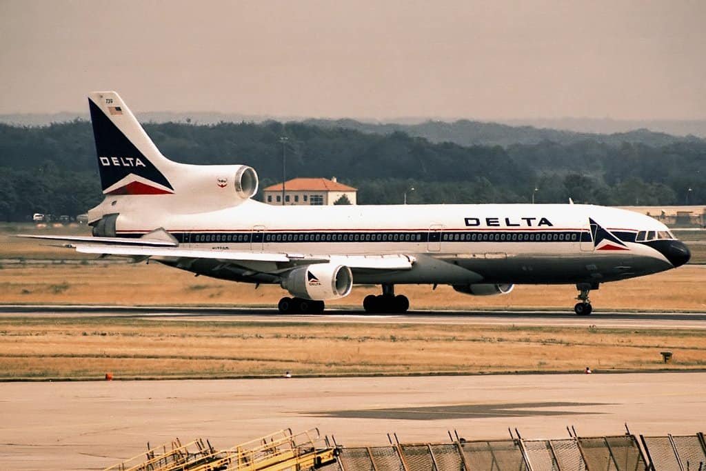 Lockheed L-1011 TriStar da Delta Air Lines em voo